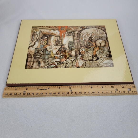 Vtg Anton Pieck One Man Band Picture - Donald Art Co NY - Picture 11 of 15
